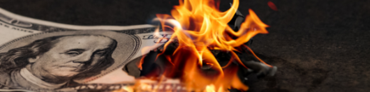 Burning money