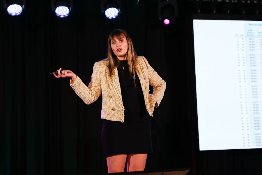 Hannah Kesler on stage